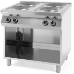 Stove Stove Hendi Freestanding electric kitchen on a steel base 4 x 2.6kW, width 80cm