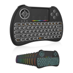 Fusion Fusion compact wireless keyboard with touchpad and colorful back