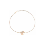 Brilio Brilio Silver Gold-plated bracelet Four-leaf clover with zircons BRC69R