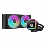 DeepCool LQ240 Protsessor Vedeljahutuskomplekt 12 cm Must 1 tk
