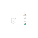 Maximex Corner telescopic bathroom shelf for shower - up to 4 levels