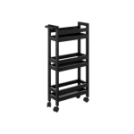 5five 5five Simply Smart Very narrow bathroom rack with wheels, 3 shelves, width 15 cm