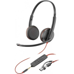 HP HP Blackwire 3225 Stereo USB-C Headphone +3.5mm Plug +USB-C/A