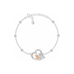 Brilio Brilio Silver Silver two-tone bracelet for sister BRC218W