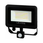 V&auml;lisvalgusti V&auml;lisvalgusti liikumisanduriga LED 100W neutraalne valge 230Vac, 10000lm, IP65, must, PHOTON, LED LINE