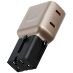 Wall Wall charger Energea TravelGo Adapter 45 2xUSB-C 45W gold-black