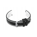 Pacific Guminine kella rihm U14 - must/valge - 20mm