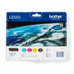 Brother LC985VALBP tindikassett 4 tk Originaal Must, Ts&uuml;aan, Magenta, Kollane