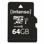 Intenso 3424490 m&auml;lukaart 64 GB MicroSD UHS-I Klass 10