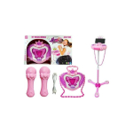 Lean Lean Cars Music Box on Stand Microphone Speaker Pink