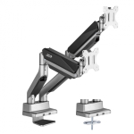 Maclean Desk mount for two monitors, universal Ergo Office, gas spring 17 "-35" 15 kg, VESA 75x75 / 100x100, ER-446