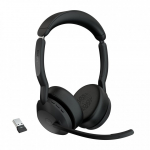 Jabra Evolve2 55 K&otilde;rvaklapp Juhtmevaba Peav&otilde;ru Kontor/k&otilde;nekeskus Bluetooth Must