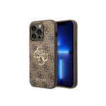 Guess GUHCP15L4GMGBR iPhone 15 Pro 6.1" brown|brown hardcase 4G Big Metal Logo