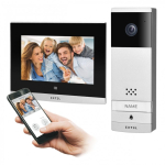Orno Extel Wave, wireless video intercom kit, 7 inch touch screen, OSD menu, WI-FI + APP for phone, gate control, range up to 35