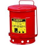 Justrite Combustible waste and oily cleaning material container - FM / UL approvals, capacity. 34 L