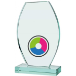 Detail Detail LuxorJet color printed glass trophy and case