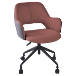 Office Office chair KENO with castors, dark pink/grey