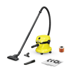 K&auml;rcher WD 2 PLUS V-12/6/18/C HOME 12 l T&ouml;&ouml;stuslik tolmuimeja Kuiv & m&auml;rg 1000 W Tolmukott