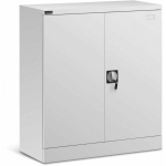 Frommstarck 2-shelf metal office cabinet for documents and files with key lock