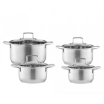 Cookware Cookware set in stainless steel Hugo 8-element AMBITION