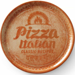 Duralex Talerz do pizzy with porcelany Recipe Collection Brick Red sr. 33 cm - set of 6 pcs.