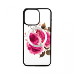 Apple Apple iPhone 14 Pro Leather Case Zipper Design Flower White
