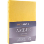 Sheet Sheet DecoKing Amber, yellow, 120x200 cm, with elastic