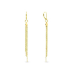 Brilio Brilio Silver Unforgettable long earrings made of gold-plated silver EA915Y