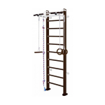 Wooden Wooden Swedish gymnastics wall SANRO SMILE Venge (dark brown), 243x64cm