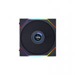 Lian Lian Li Uni Fan TL LCD Arvuti korpus, Protsessor Ventilaator 14 cm Must 1 tk