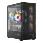 MODECOM Volcano Volcano AQ300 ARGB Midi Musta