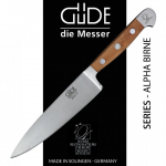 G&uuml;de Alpha cooking knife 16 cm Pear Wood