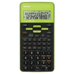 Sharp EL-531TH kalkulaator Tasku Teaduslik kalkulaator Must, Roheline