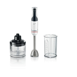 Bosch Serie 4 MSM4W420 kannmikser 0,6 l Saumikser 800 W Must, L&auml;bipaistev, Valge