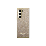 Guess GUHCZFD5HGGSHD F946 Z Fold5 złoty|gold hardcase Glitter Sc