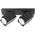 Hanging Hanging lamp Orno KUBAR SP 2, wall and ceiling lamp, 2xGU10, IP20, black