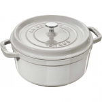 Pot Pot żeliwny round Staub - 3.8 ltr, White truffle