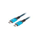 Lanberg CA-CMCM-45CU-0015-BK USB-kaabel USB 3.2 Gen 2 (3.1 Gen 2) 1,5 m USB C Must, Sinine