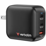 Verbatim GaN Charger 100W Universaalne Must Vahelduvvool Kiirlaadimine Hoonesisene