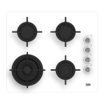 Beko HILW64122SW pliidiraud Valge Sisseehitatud 60 cm Gaas 4 tsoon(id)