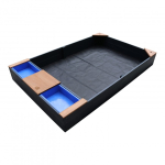 AXI Kelly Sandbox with bins and bench Anthracite/brown Liivakast