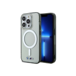 Case Case BMW BMHMP14XHCRS iPhone 14 Pro Max 6.7" transparent hard case Silver ring MagSafe