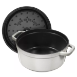 Pot Pot żeliwny round Staub - 2.6 ltr, White truffle