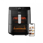 Midea kahetsooniline Airfryer | MAD1100DADK | V&otilde;imsus 1850 W | Mahutavus 4,4/6,4 L | Rapid Air tehnoloogia | Must