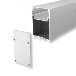 Profiil Profiil Aluminiowy V-TAC 2mb Anodowany, Klosz Mleczny 50x75mm VT-8127