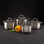 Hugo Hugo Plus 8-piece AMBITION stainless steel cookware set