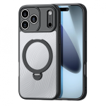 Dux Dux Ducis Aimo Mag korpus magnetilise r&otilde;nga ja jalaga iPhone 17 Pro jaoks - Must