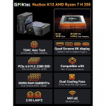 Mini Mini PC GMKtec K12 Ryzen 7 H 225 16GB 255 32GB RAM + 1TB SSD WIN 11 Pro