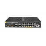 HPE HPE Aruba Networking 2930F 12G PoE+ 2G/2SFP+ Switch Juhitav L3 Gigabit Ethernet (10/100/1000) Power over Ethernet tugi 1U Must