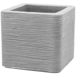 Donica Donica ogrodowa ryflowana Kubus 38.5 x 38.5 x 33 cm gray PATIO